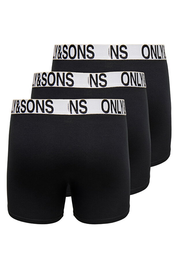 Beli Lastikli Pamuklu Boxer Paketi - Basic - 2