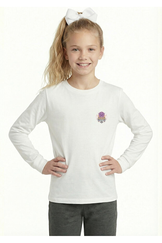 Printed Long Sleeve T-Shirt for Girls B11