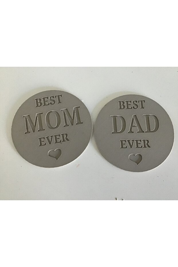2-Pack Best Mom & Dad Coasters
