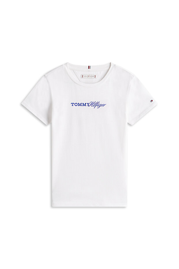 تيشيرت أبيض بنقش تومي، بأكمام قصيرة - 5