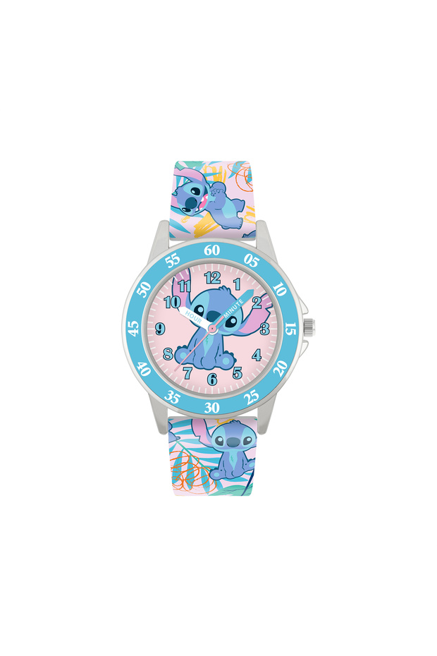 Lilo and Stitch Blue Printed Time Teacher Strap Watch