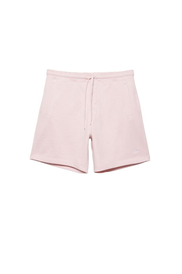 Logolu jogger bermuda şort - 4