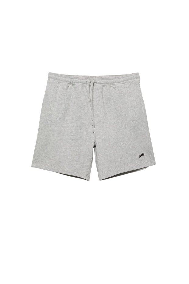 Logolu jogger bermuda şort - 4