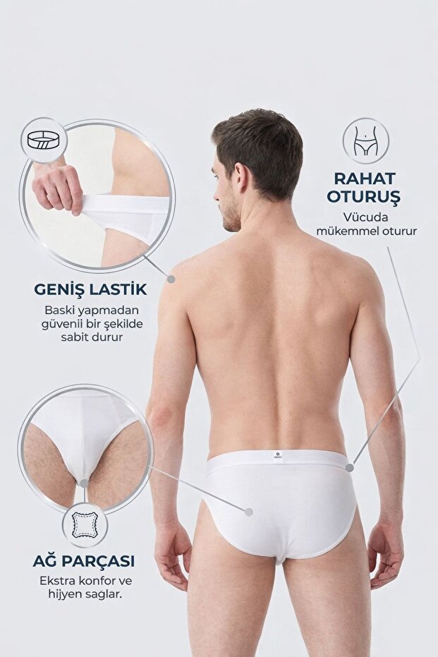 Men's Slip White Color 2-Pack