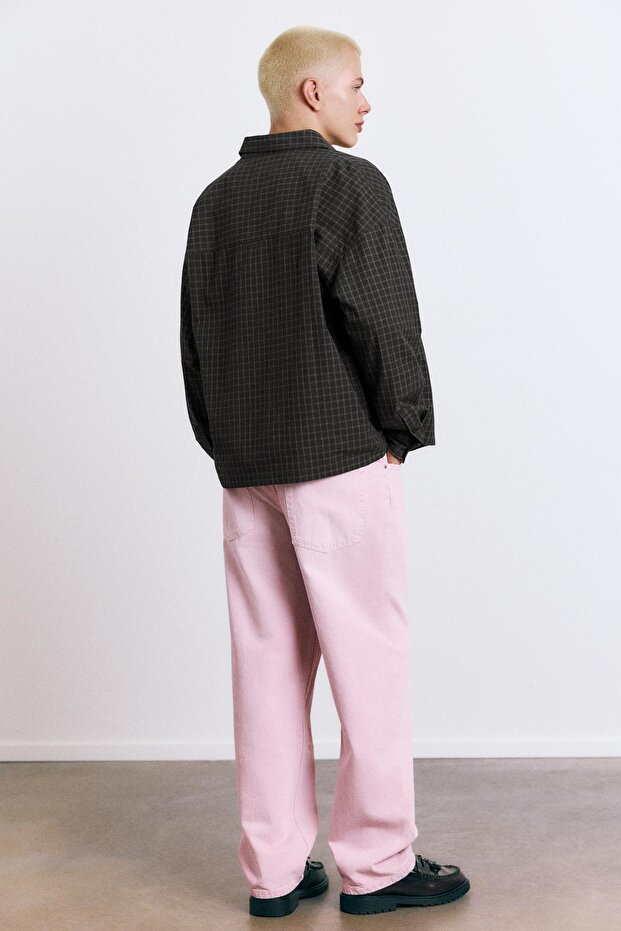 STWD işlemeli ekose gömlek - 4