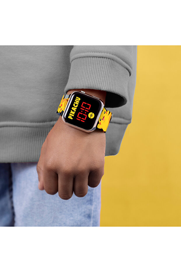 ساعة يد بحزام مطبوع وإضاءة LED - 2