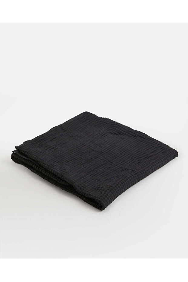 وشاح نسائي أسود سادة - 2