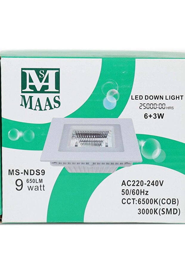 مصباح LED أبيض 9 واط