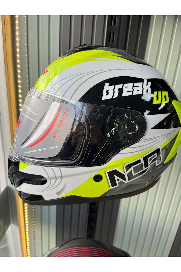 M70 NEON YEŞİL KASK - 5