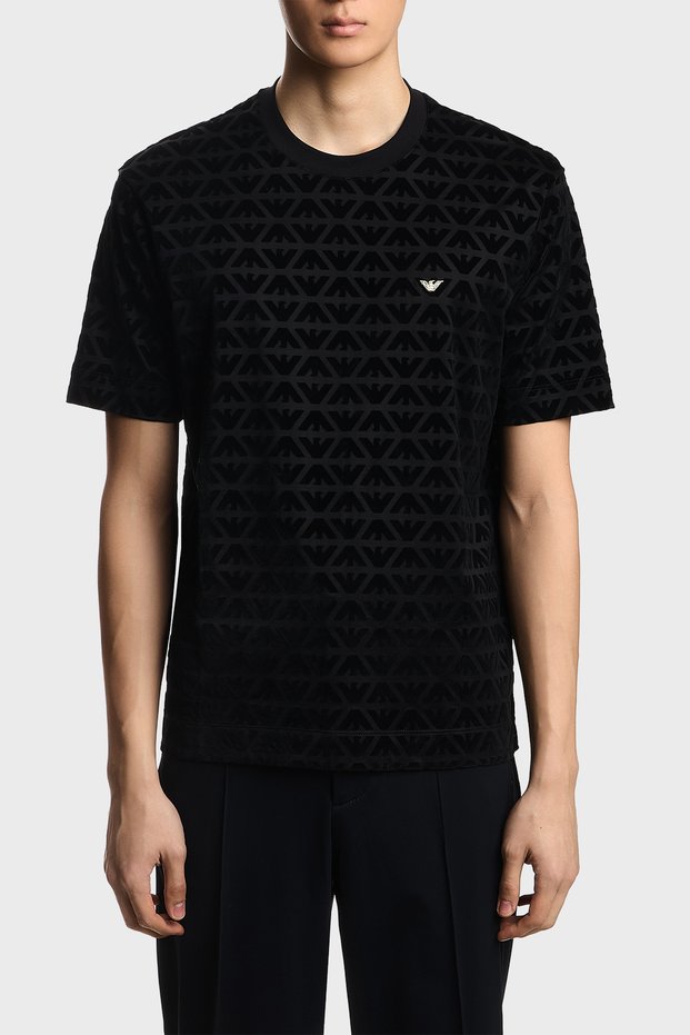 All Logos Regular Fit Crew Neck T-Shirt Men's t Shirt Em005343 Af10017 Fc307