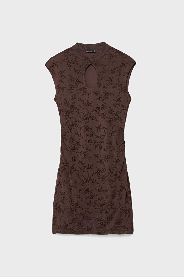 Kısa qipao tarzı elbise - 3