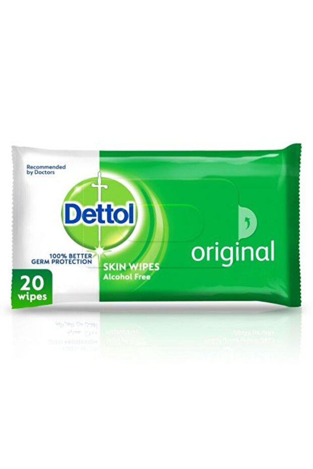 Original Antibacterial Skin Wipes, 20 wipes
