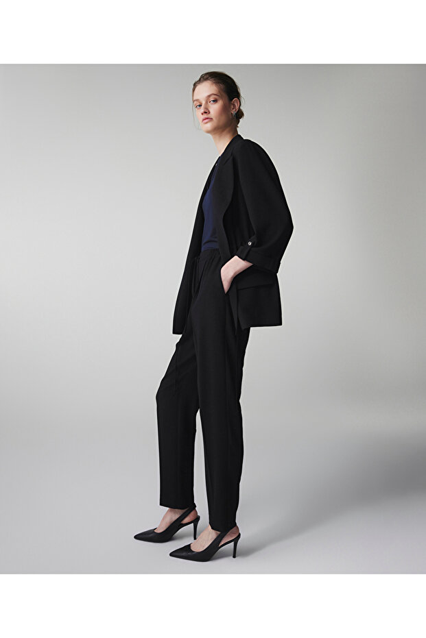 Elastik bel pantolon - 5