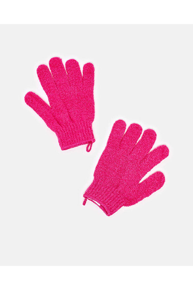 قفازات استحمام فوشية - 4