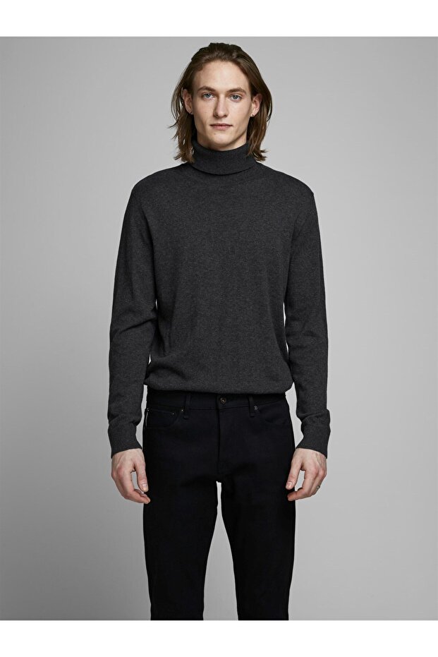 Rollkragenpullover Einfarbig Rollkragenpullover - 2