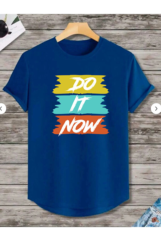 Do It Now Printed Oval Skirt Cotton Summer Unisex Tshirt