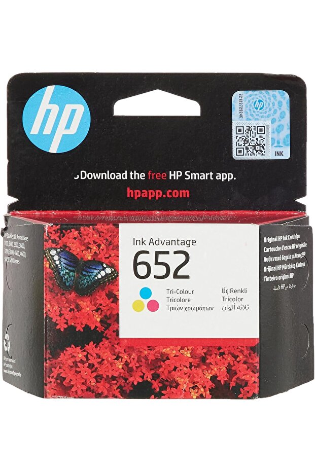 HP 652 Tri-Color Original Ink Cartridge
