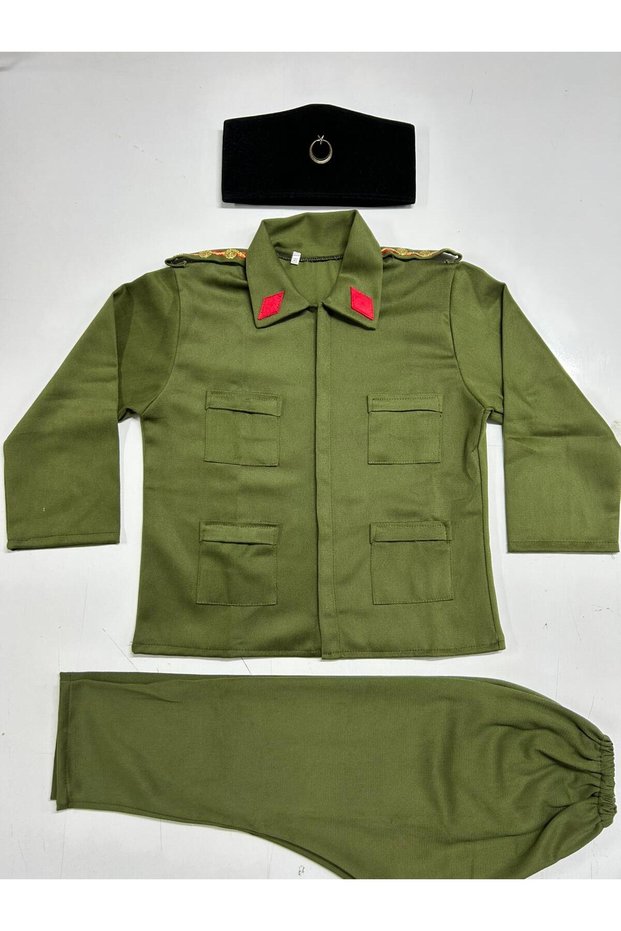 3 Piece 18 March Canakkale Commander Costume Officer Outfit Children Period Costumes