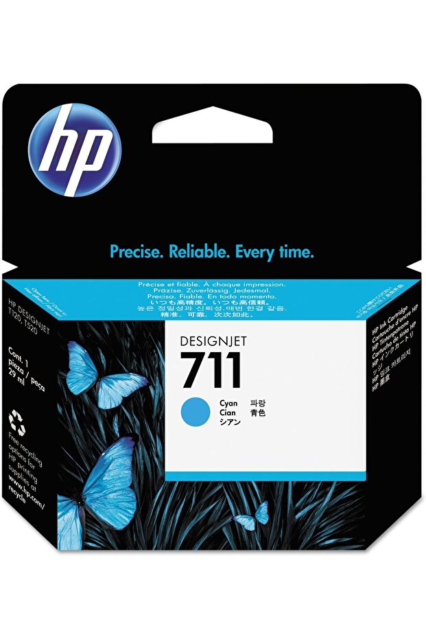 HP 711 CZ130A Cyan 29-ml Genuine HP Ink Cartridge
