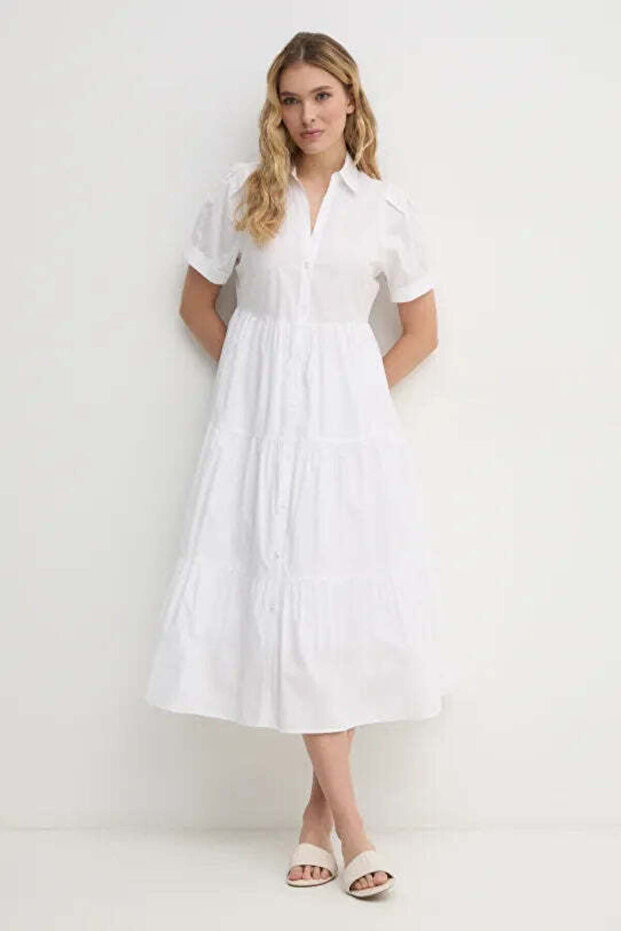 BUTTON FRONT POPLIN - 5