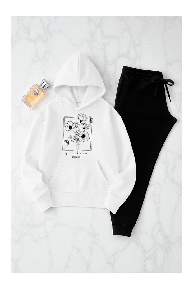 Street Style Tracksuit Set – Top and Bottom, Oversize, Trendy