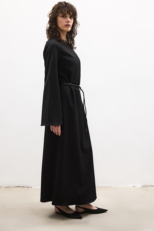 KREP UZUN ELBİSE - 5