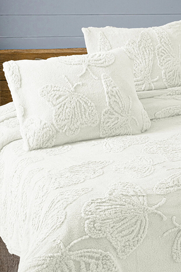Butterfly Pattern Single Blanket | Soft, Wellsoft, Bedspread 160x230 - 1 Pillowcase