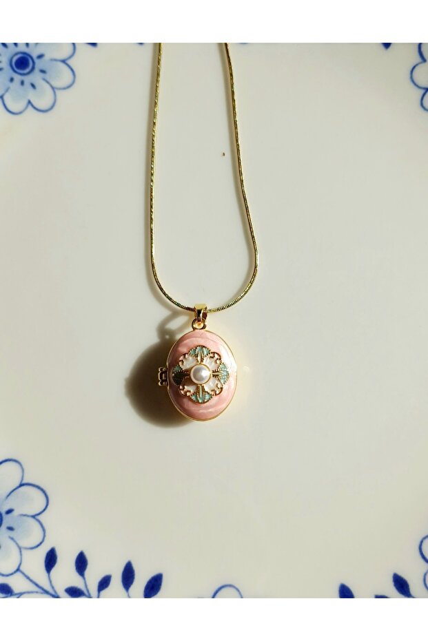 Kapaklı çelik kolye - 1