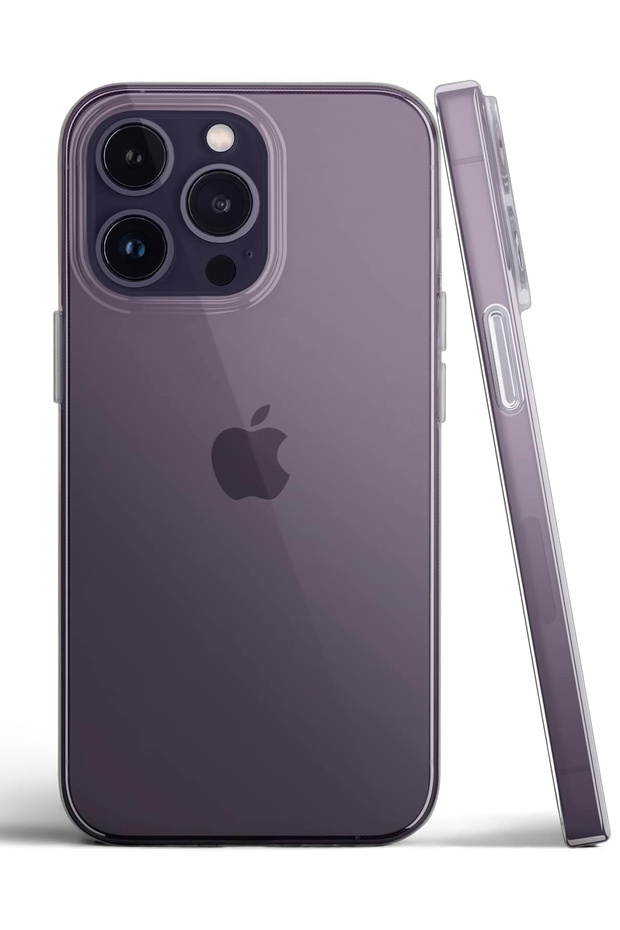 iPhone 14 Pro Ultra Slim Hard Clear Case Non-Yellowing Thin Design Shockproof Phone Case