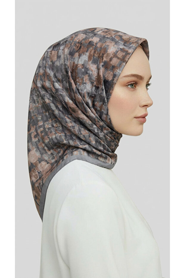 وشاح من القماش القطني المزخرف بالريون - 3