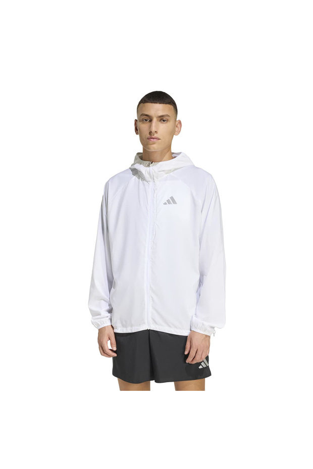 سترة بيضاء بقلنسوة للرجال من Running Essentials