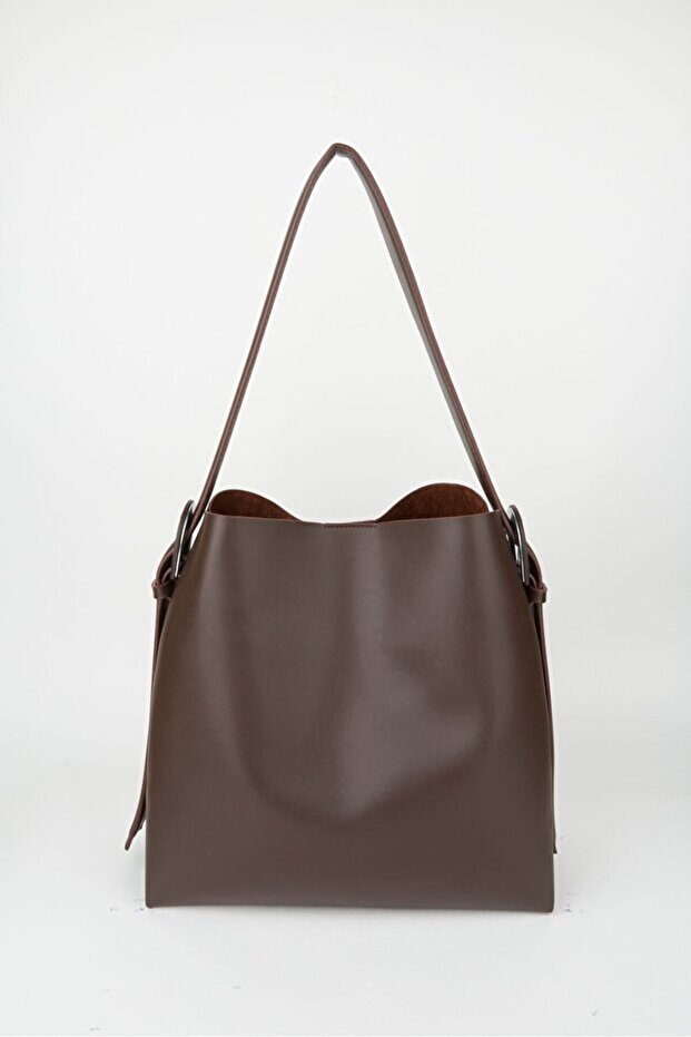 Mara Women's Large Size Magnetic Cover Adjustable Hand and Shoulder Bag with Internal Zipper
