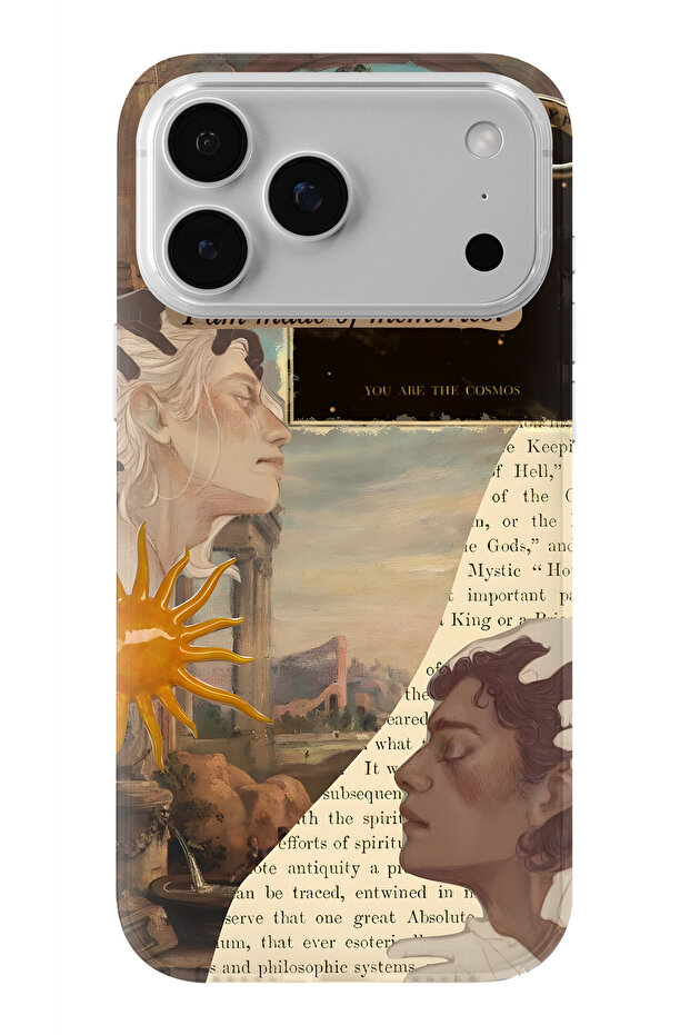 حافظة شفافة مطبوعة بتصميم ميموريز متوافقة مع آيفون 17 برو - 1