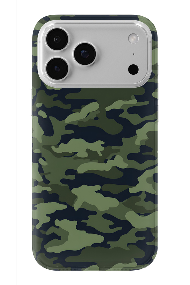 حافظة شفافة مطبوعة بتصميم مموه متوافقة مع هاتف iPhone 17 Pro Max - 1