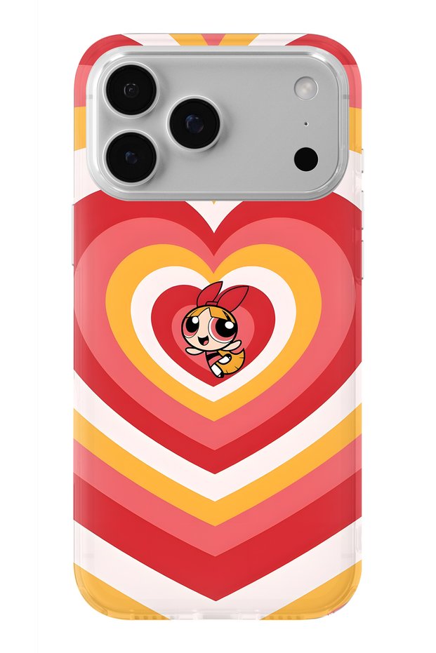 iPhone 17 Pro Compatible Powerpuff Girls Blossom Design Printed Transparent Case