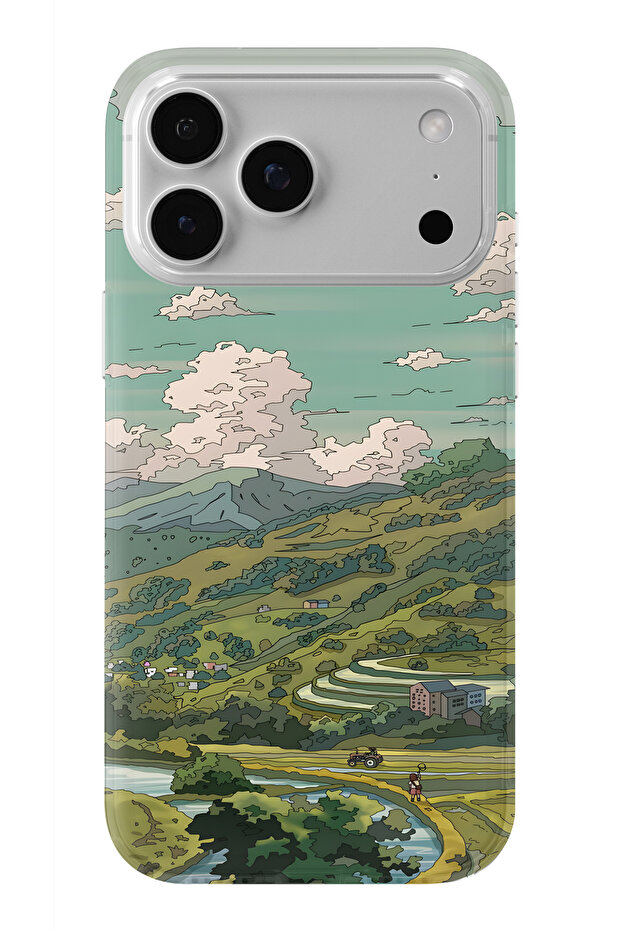 حافظة شفافة مطبوعة بتصميم فني متوافقة مع هاتف iPhone 17 Pro Max - 1