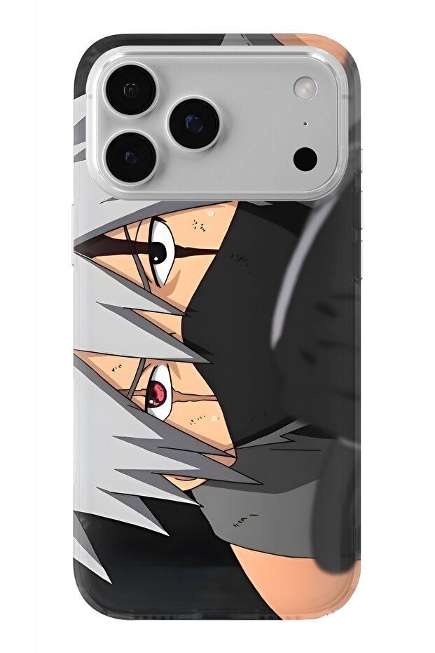 حافظة شفافة مطبوعة بتصميم كاكاشي متوافقة مع آيفون 17 برو ماكس - 1