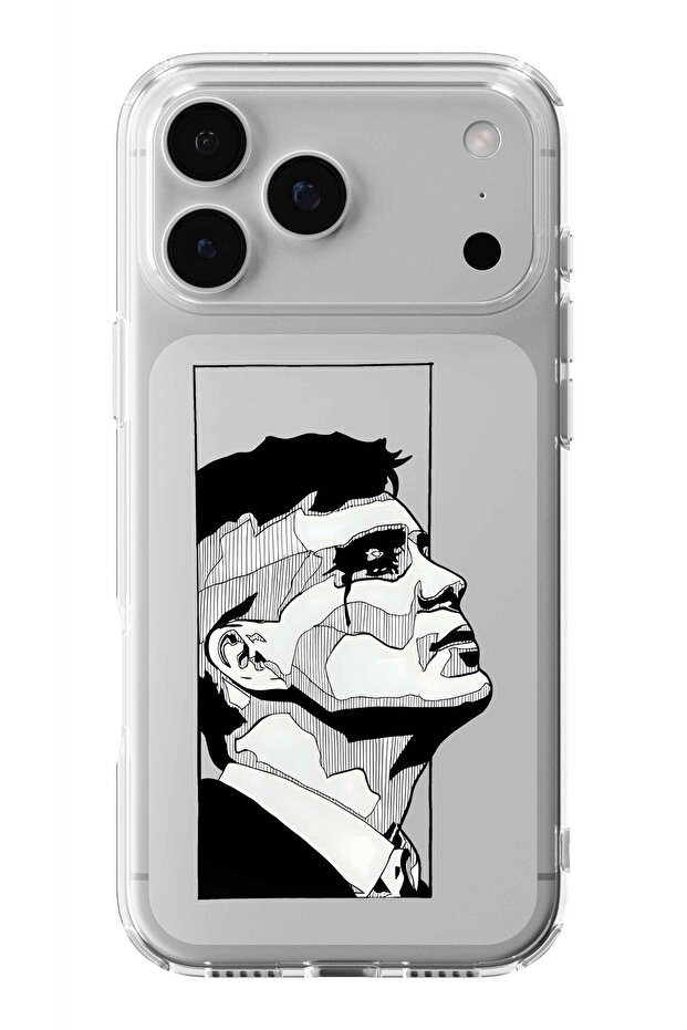 حافظة شفافة مطبوعة بتصميم شيلبي متوافقة مع آيفون 17 برو - 1