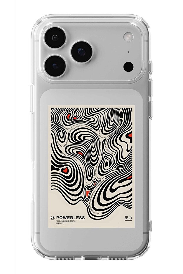 حافظة شفافة مطبوعة بتصميم غير كهربائي متوافقة مع iPhone 17 Pro Max - 1