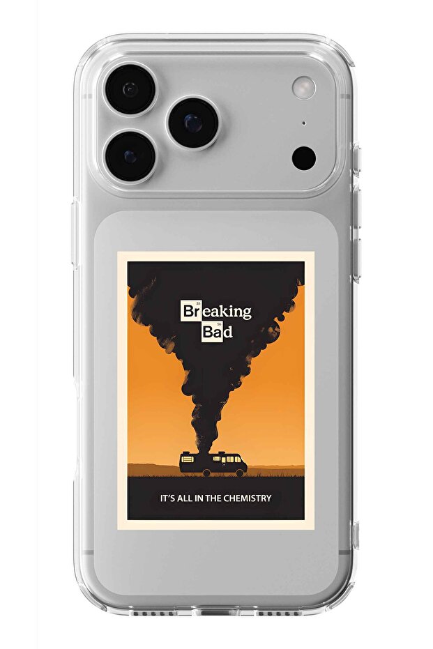 حافظة شفافة مطبوعة بتصميم Breaking Bad متوافقة مع هاتف iPhone 17 Pro - 1