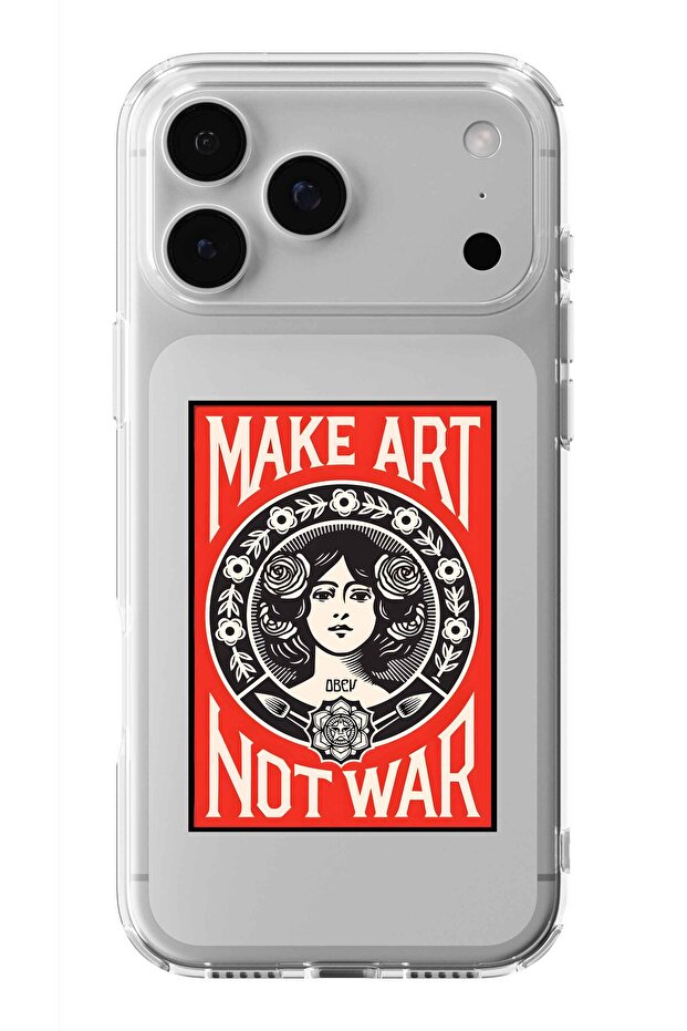 حافظة شفافة مطبوعة بتصميم Make Art متوافقة مع هاتف iPhone 17 Pro Max - 1