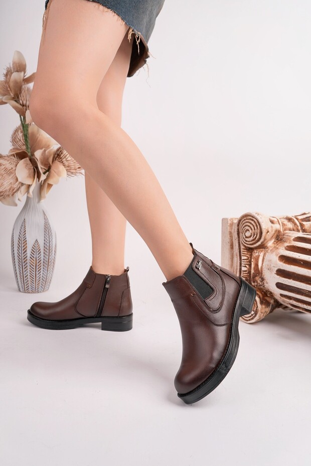 Genuine Leather Women's Casual Boots DC2554