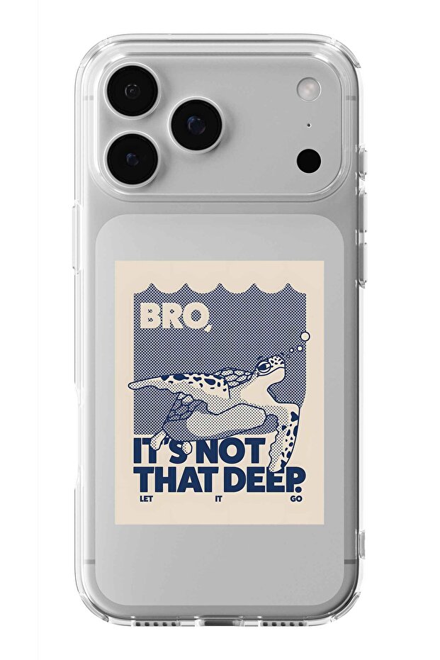 حافظة شفافة مطبوعة بتصميم السلحفاة متوافقة مع iPhone 17 Pro Max - 1