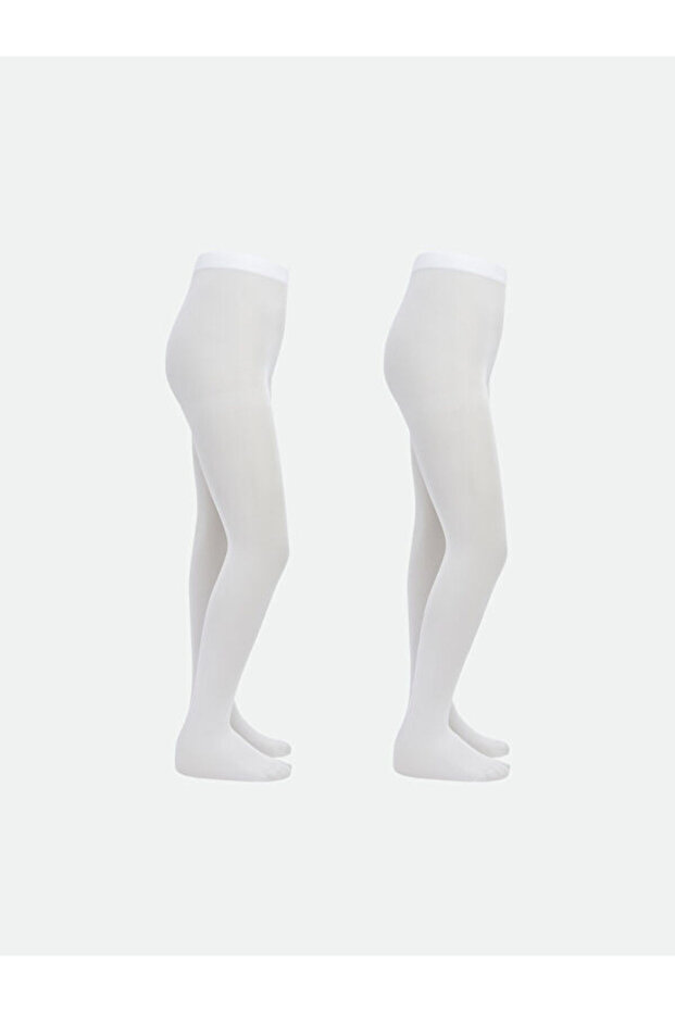 Sparkling Choices from Shining Store Plain Thin Girls' Pantyhose 2-Pack