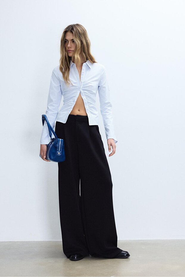 Büzgülü bengalin gömlek - 2