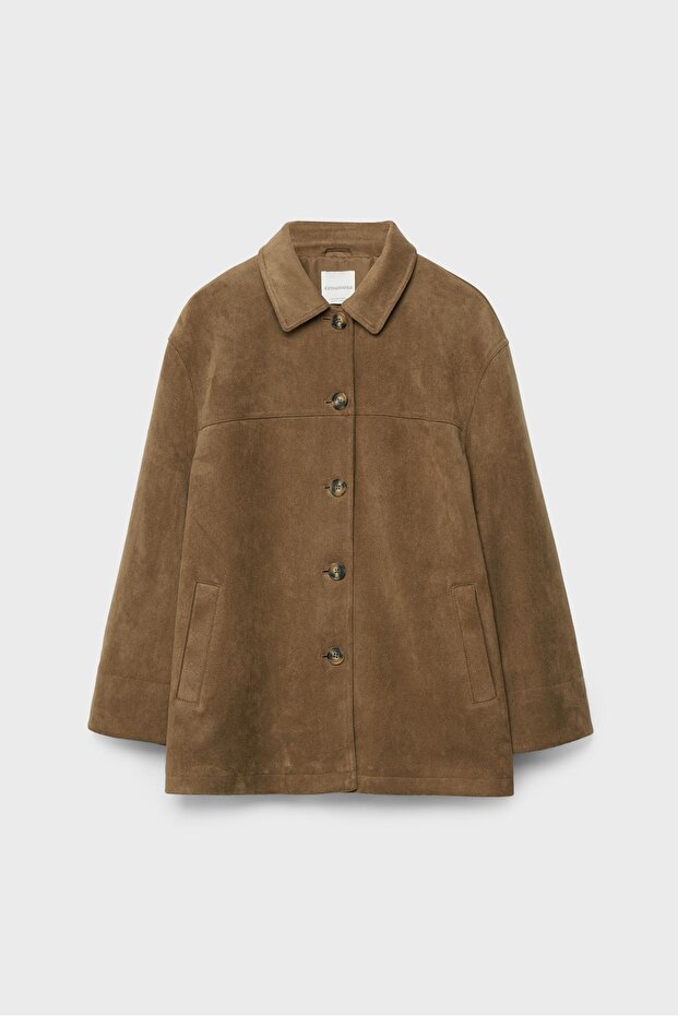 Suni süet ceket - 1