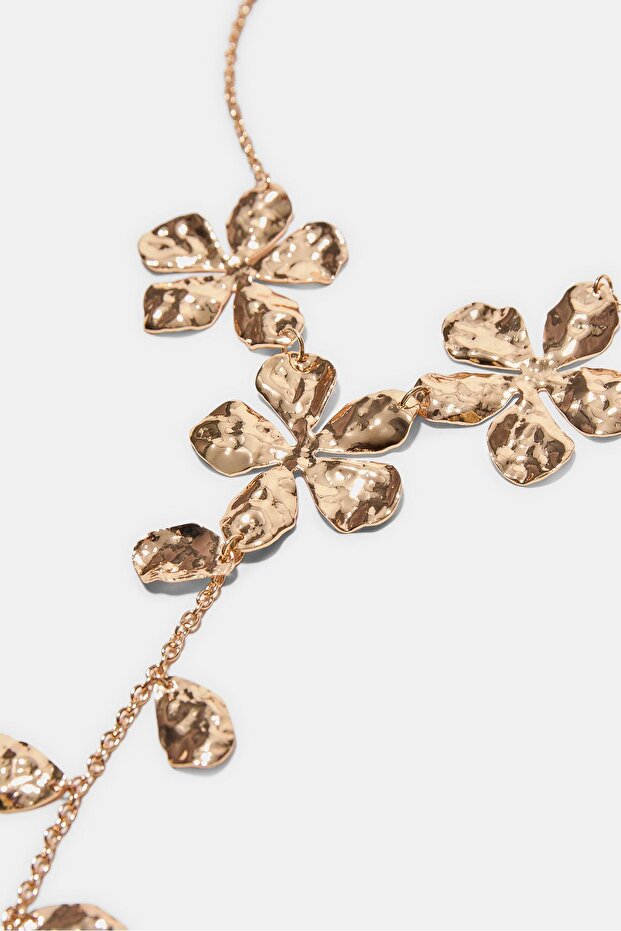 ÇİÇEKLİ LARİAT KOLYE - 2