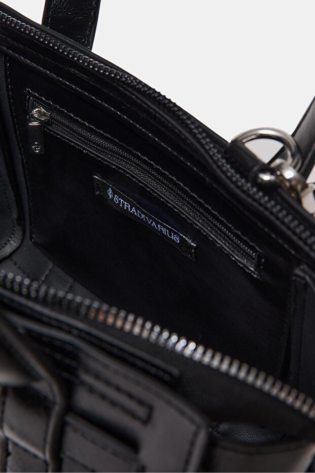 Tokalı mini tote çanta - 2