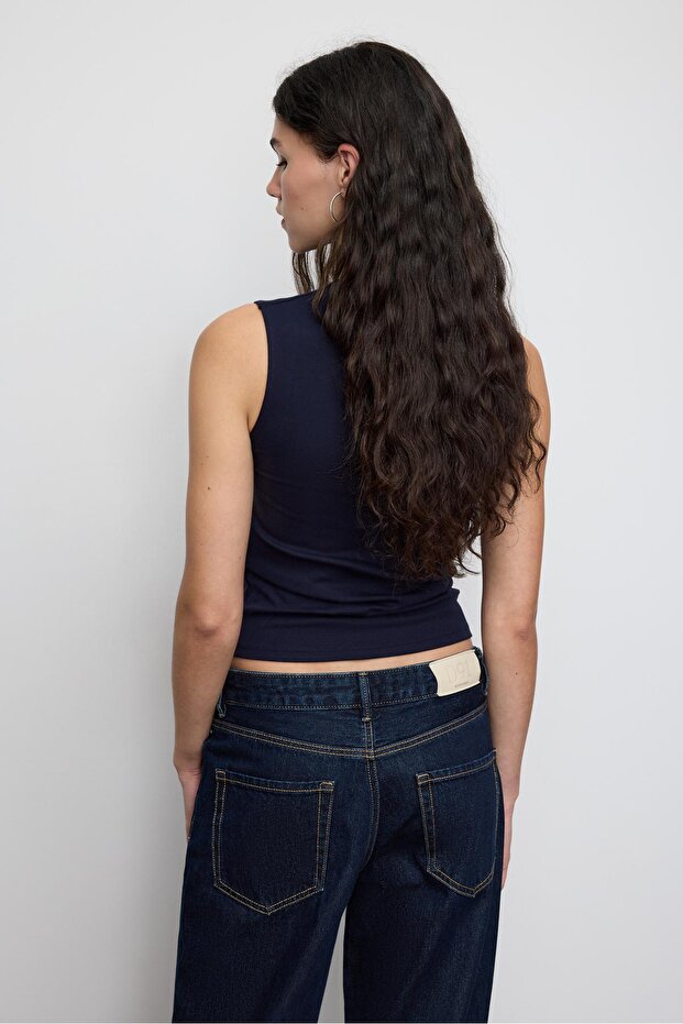 Basic kolsuz tişört - 4