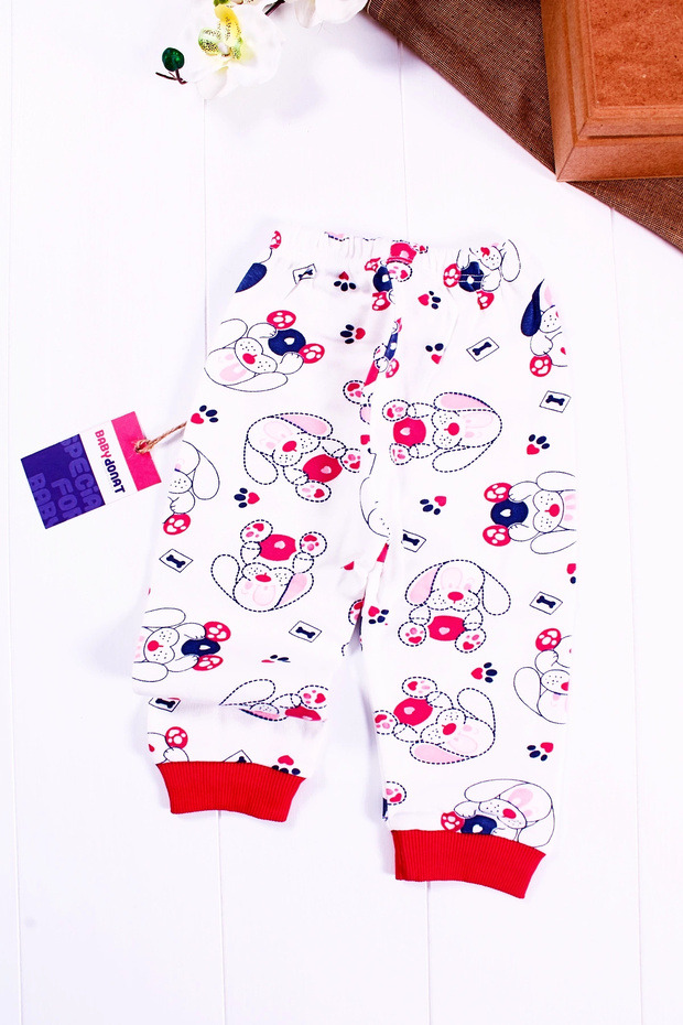 Hungry Patterned Girl's Pajama Set - 3